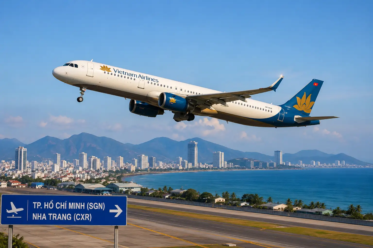 Flight from Ho Chi Minh City to Nha Trang